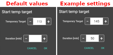 Automation default vs. set values